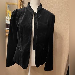 Large Black Velvet Vintage Jacket